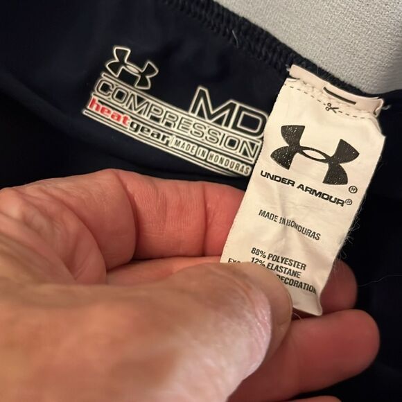 Womens Compression Yale University Bulldogs Stretch Cropped Yoga Gym Work Out M - Picture 6 of 6